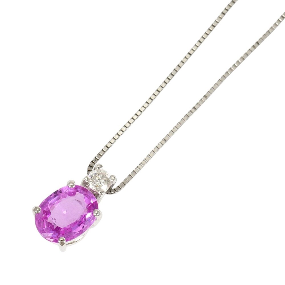 VINTAGE Silver Diamond Necklace